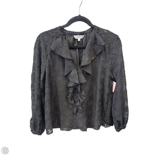 Top Long Sleeve By Nanette By Nanette Lepore In Black, Size: Xs