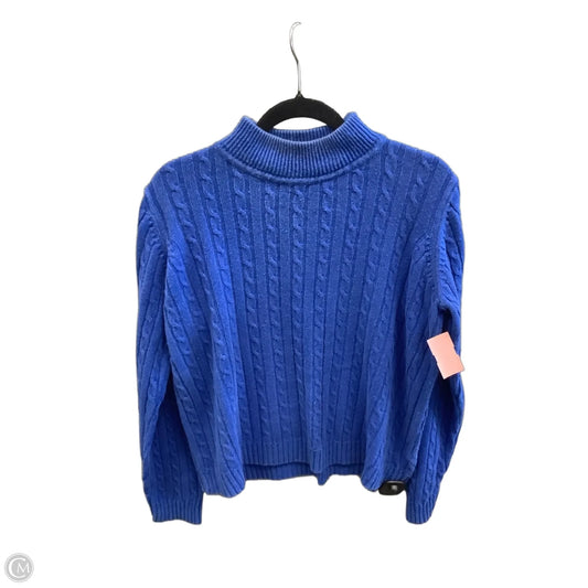 Sweater By Evan-picone In Blue, Size: L