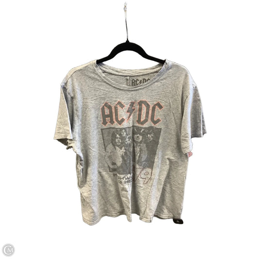 Top Short Sleeve By Clothes Mentor In Grey, Size: Xl