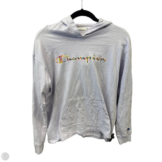 Top Long Sleeve By Champion In Purple, Size: L