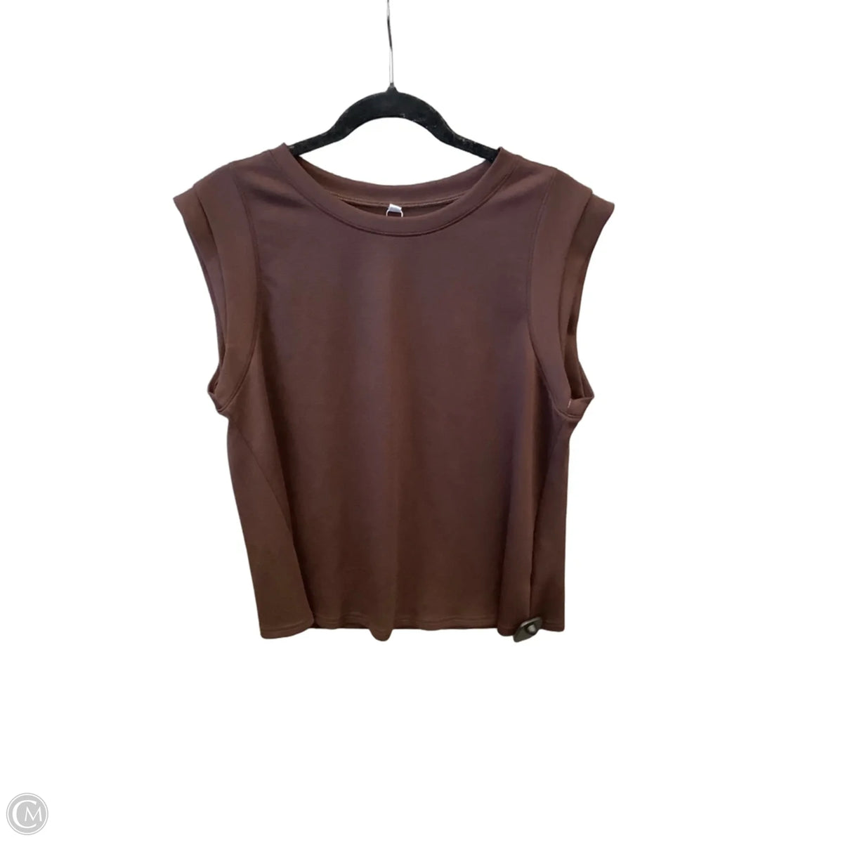 Top Sleeveless Basic By Clothes Mentor In Brown, Size: L