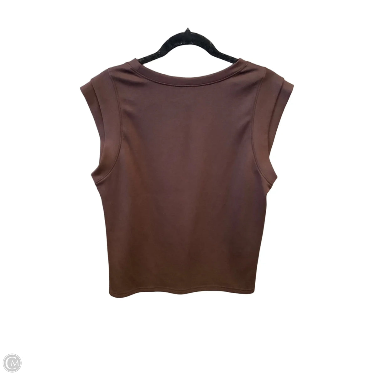 Top Sleeveless Basic By Clothes Mentor In Brown, Size: L
