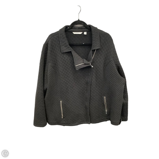 Jacket Fleece By Isaac Mizrahi Live Qvc In Beige, Size: 3x