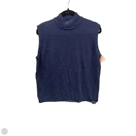 Top Sleeveless By Clothes Mentor In Navy, Size: 1x