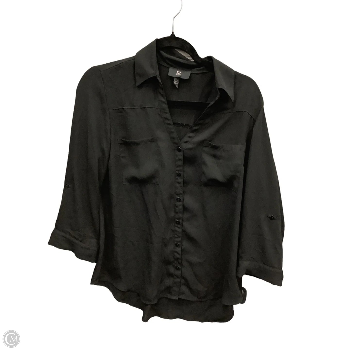 Top Long Sleeve By Iz Byer In Black, Size: L