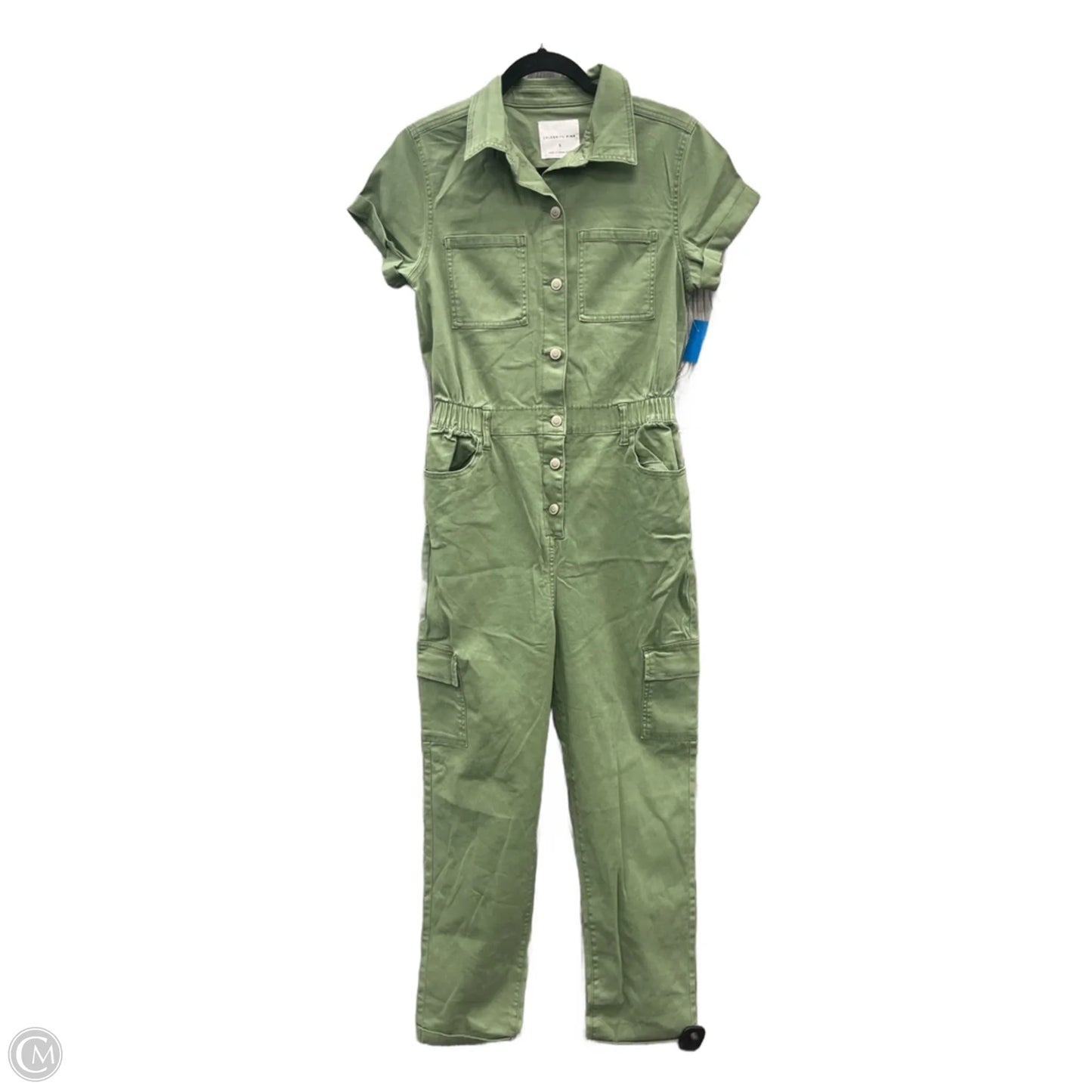 Jumpsuit By Celebrity Pink In Green Denim, Size: S