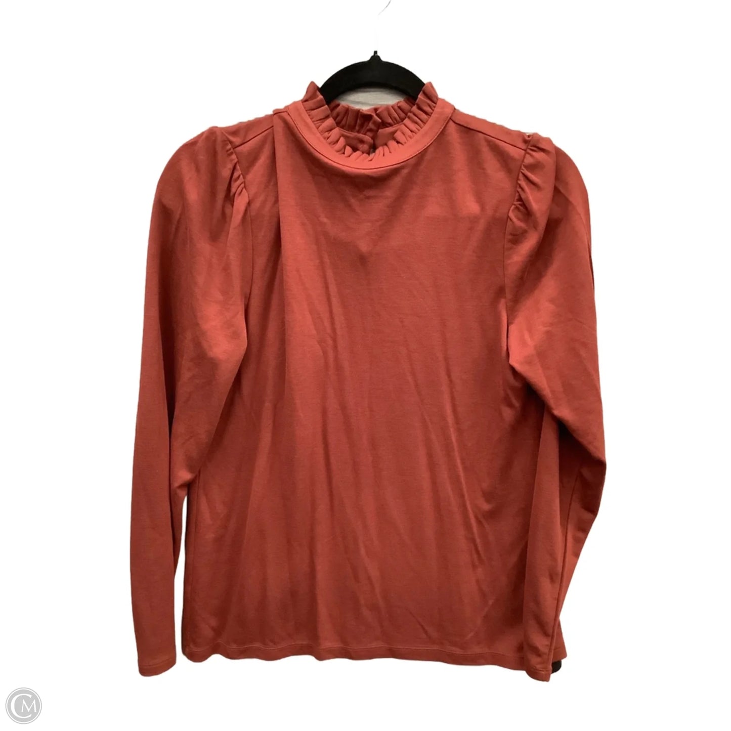 Top Long Sleeve By Ann Taylor In Orange, Size: S