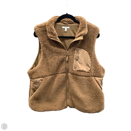 Vest Faux Fur & Sherpa By Maurices In Brown, Size: 1x