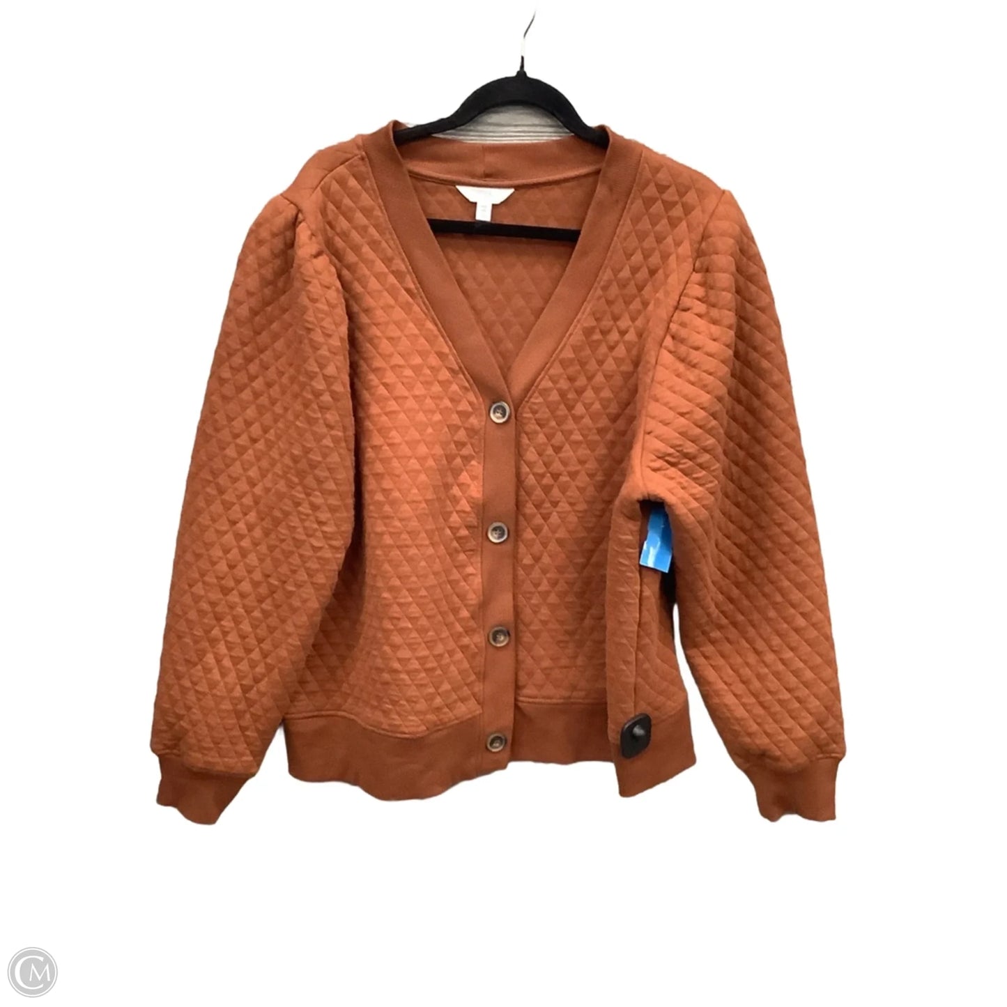 Cardigan By Time And Tru In Brown, Size: Xxl