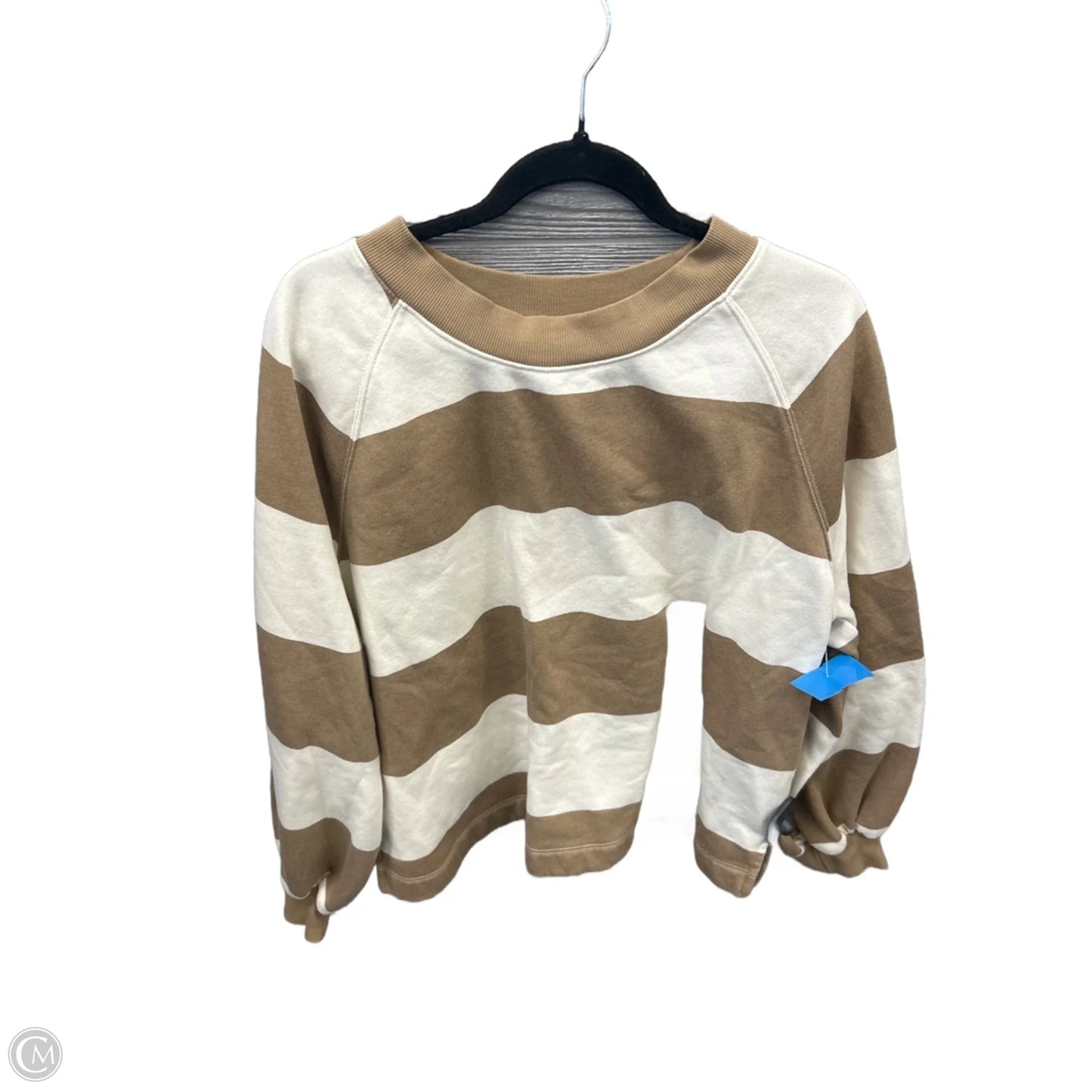Sweatshirt Crewneck By Old Navy In Striped Pattern, Size: L