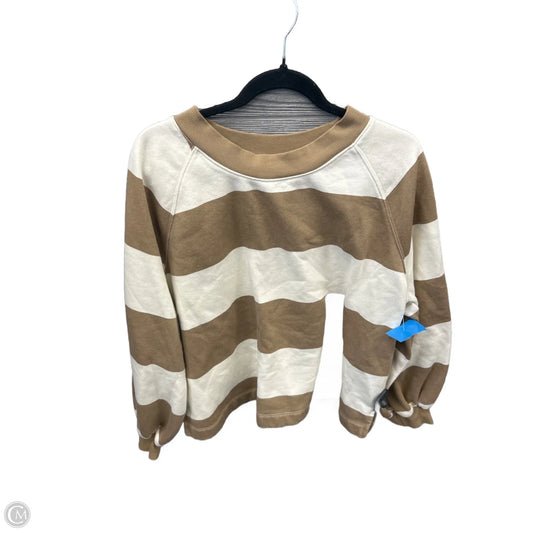 Sweatshirt Crewneck By Old Navy In Striped Pattern, Size: L