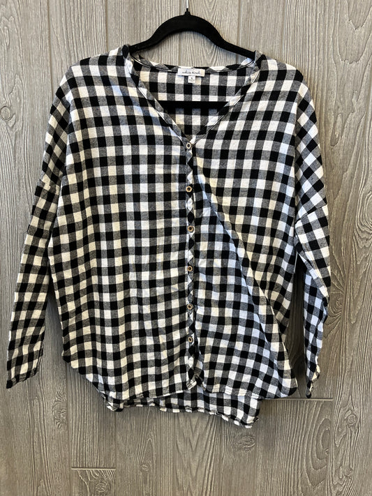 Top Long Sleeve By White Birch In Plaid Pattern, Size: S