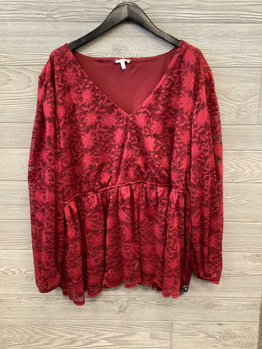 Blouse Long Sleeve By Maurices  Size: 3x