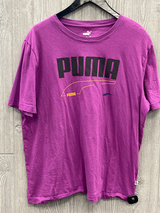 Athletic Top Short Sleeve By Puma  Size: Xl
